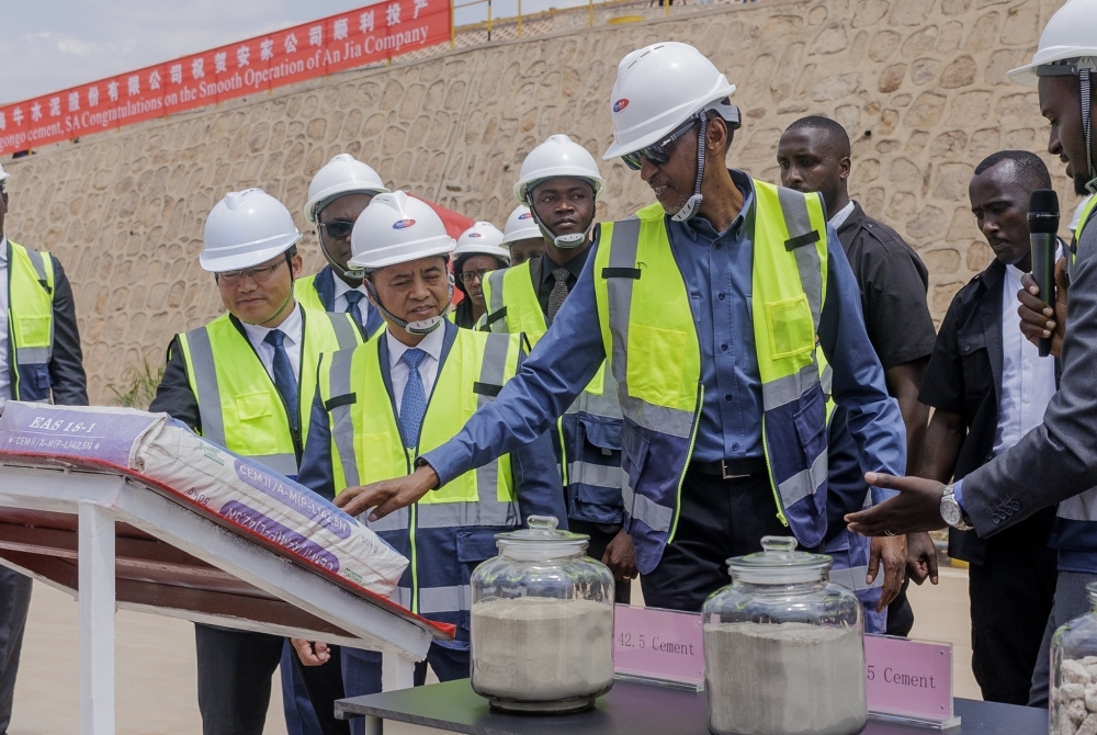 President Paul Kagame presides over the official inauguration of Anjia Cement Factory in Muhanga District on August 3, 2023. Initiatives like this have contributed to the creation of more than 949,000 new jobs in Rwanda between 2022 and 2024.