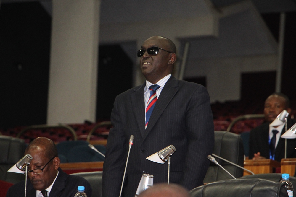 Dr James Ndahiro representing Rwanda in the East African legislative Assembly.