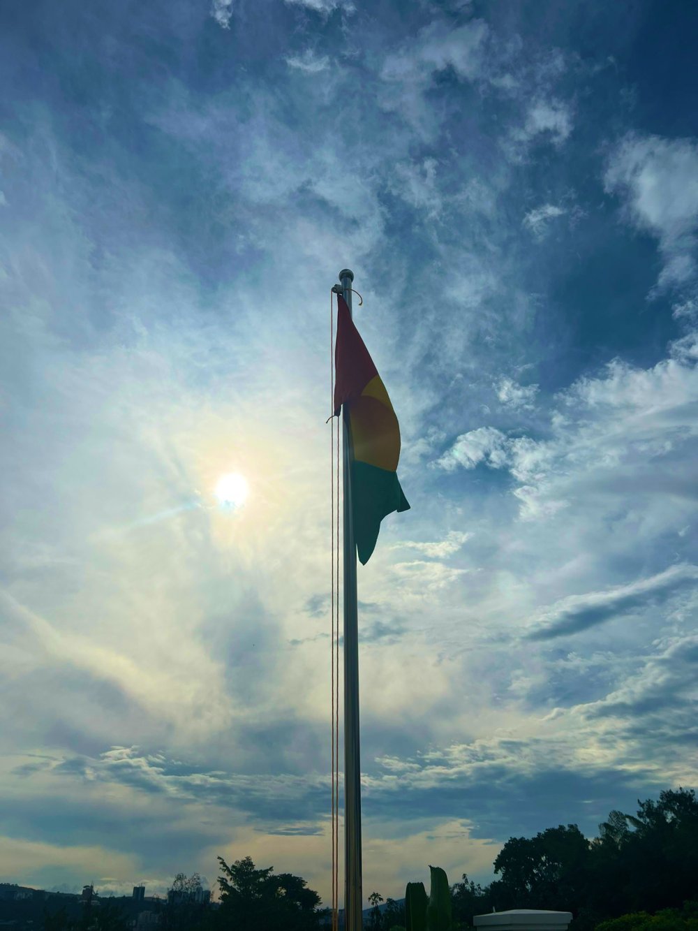 Minister Sylla expressed profound emotions as he celebrated the sight of the national flag flying proudly above the newly established embassy in Kigali.