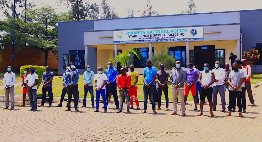The 28 motorists were paraded before the media on Wednesday 10th November 2021. 