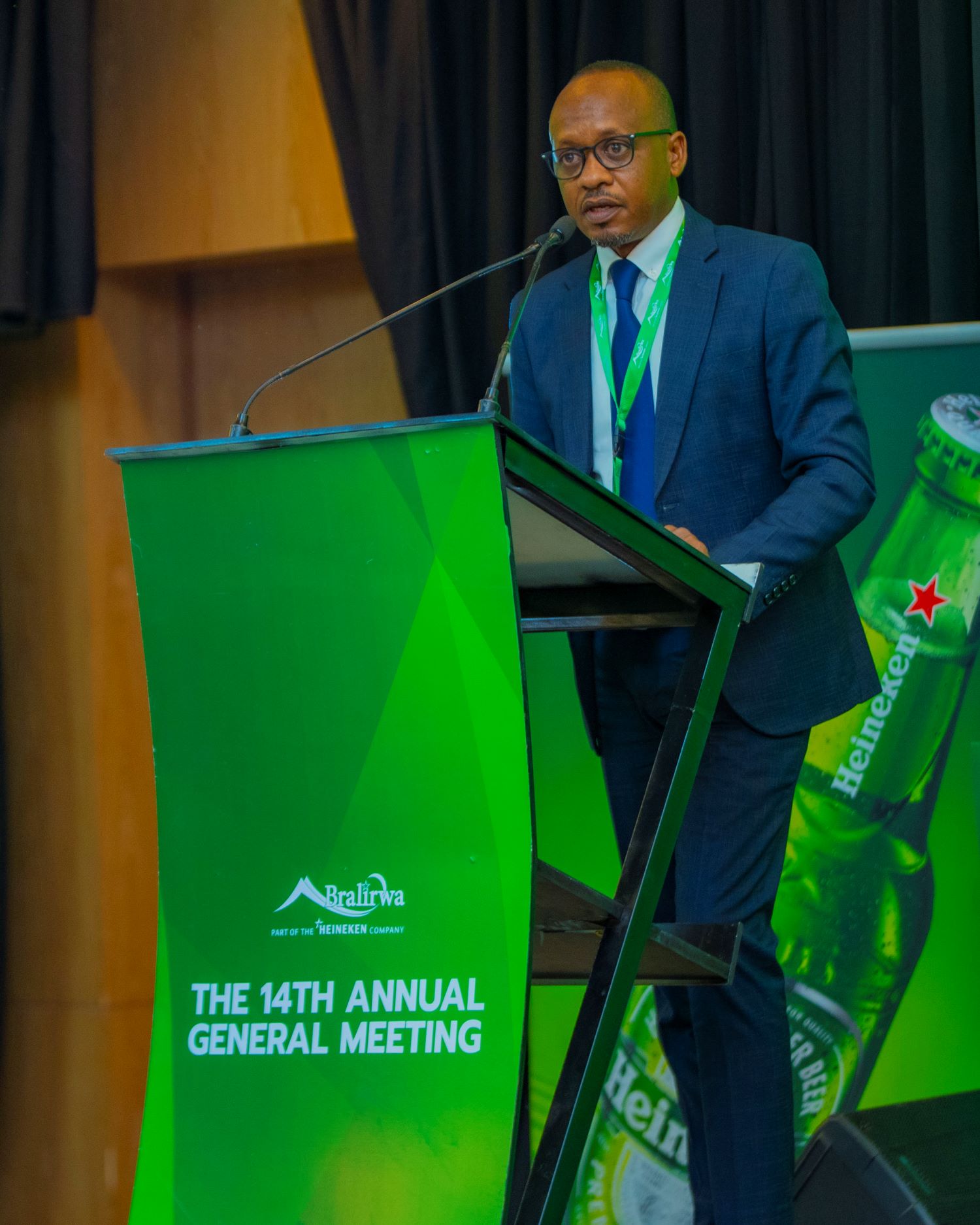 Mr. David Karuhanga, the Company Secretary, presiding over the proceedings.
