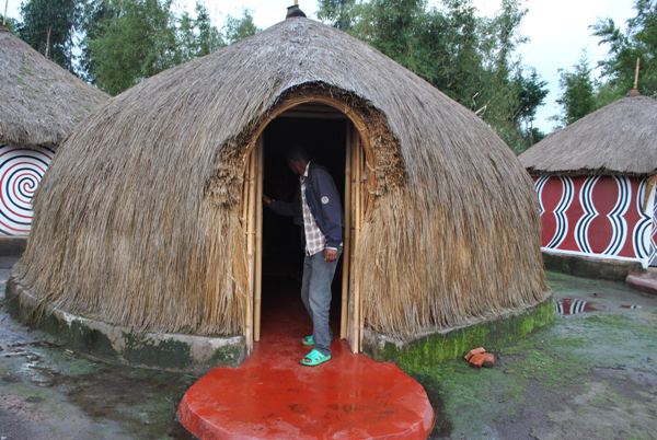 One of traditional lodges at Iby'Iwacu Cultural Village.
