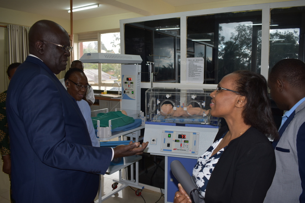 The Kenyan Education Secretary toured the School of Health Sciences facilities and Hospitality training