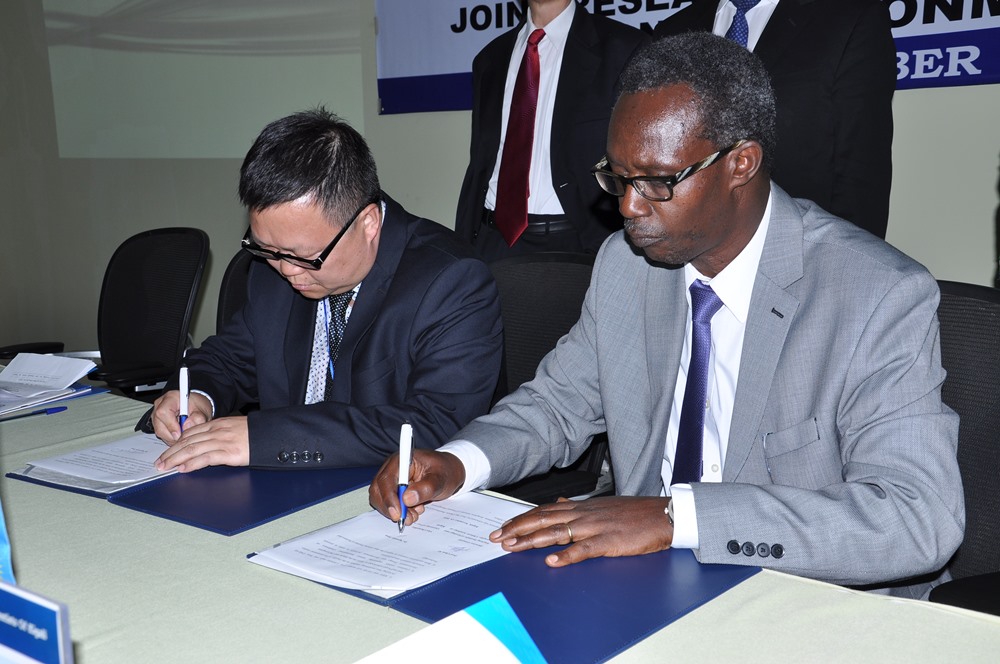 UNILAK signing agreements with XIEG  in 2016. File Photo 