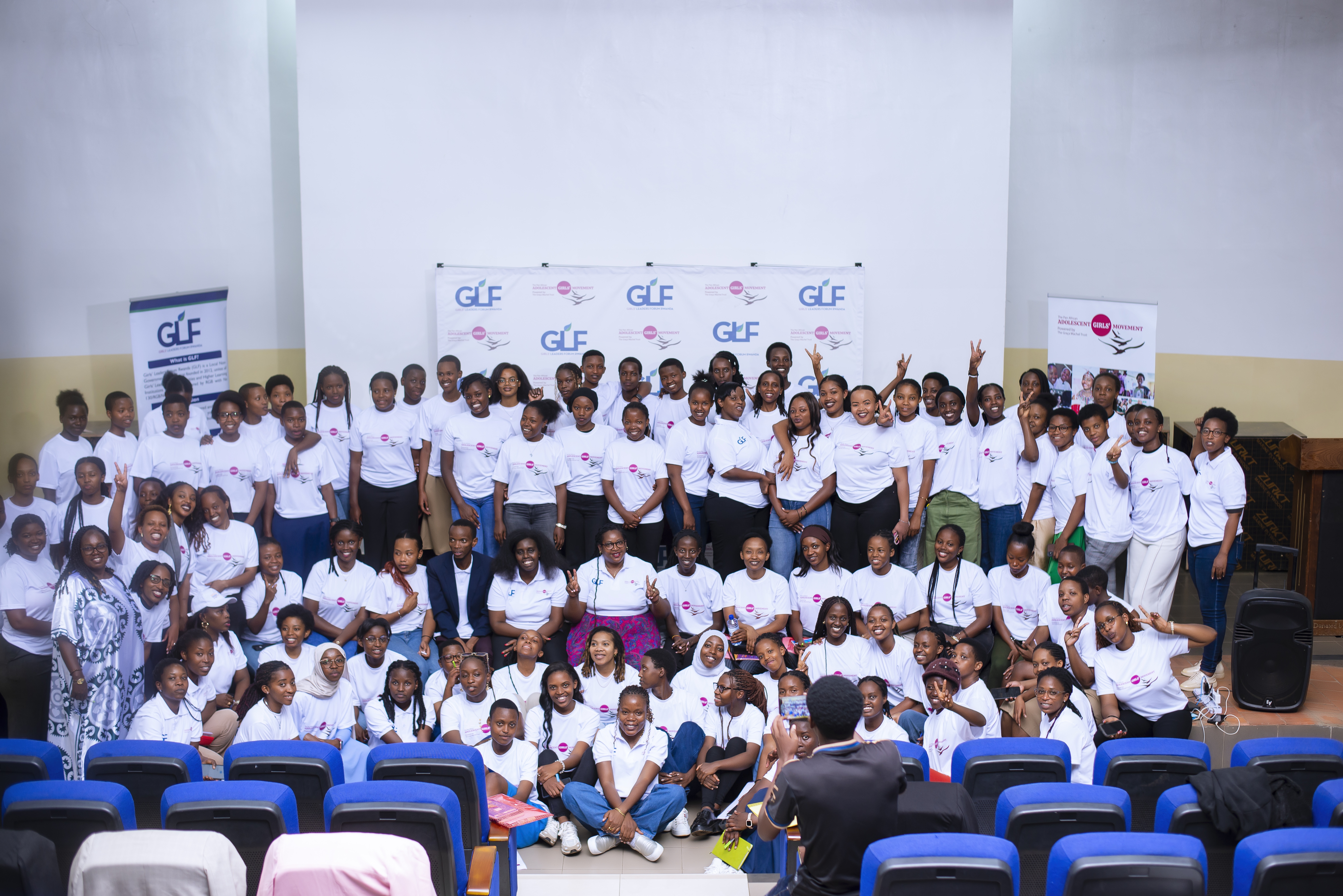 The forum brought together over one hundred young women from high schools and universities across Rwanda.