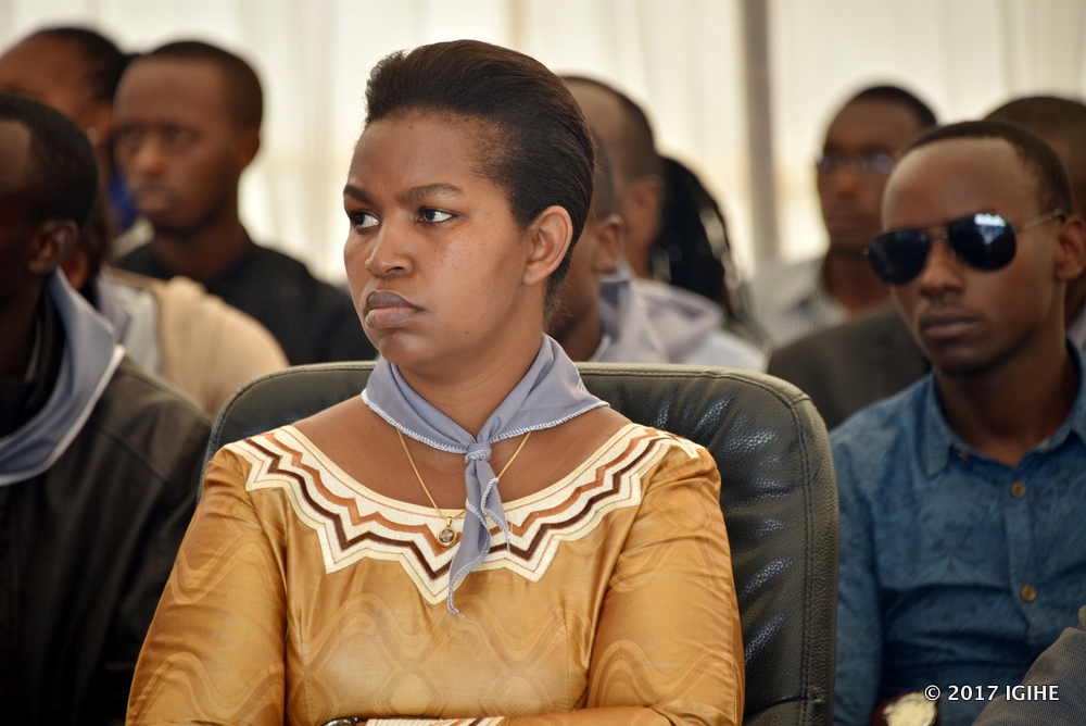 Eastern Province Governor, Judith Kazayire during the commemoration at Ntarama memorial yesterday.
