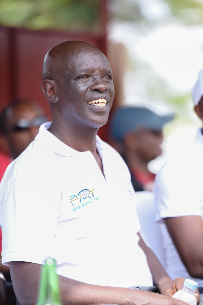 The President of Tennis Federation in Rwanda, Karenzi Théoneste was present to the event