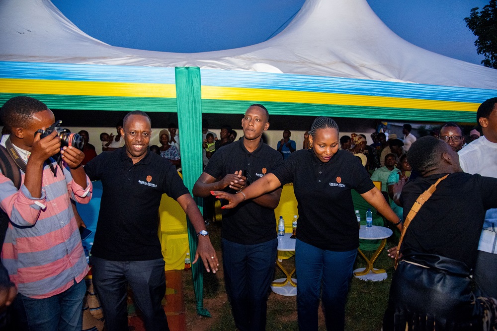 It was a fun-filled moment as Serena Hotel donated cows to beneficiaries in Ruliba. 