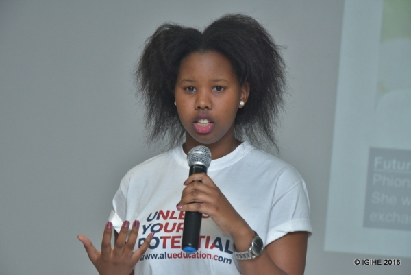 Annick La Reine Shimwa, a student at ALU in Mauritius