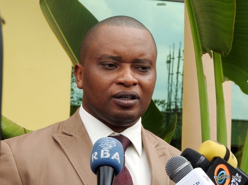 The state minister in charge of primary and secondary schools in the Ministry of Education, Olivier Rwamukwaya