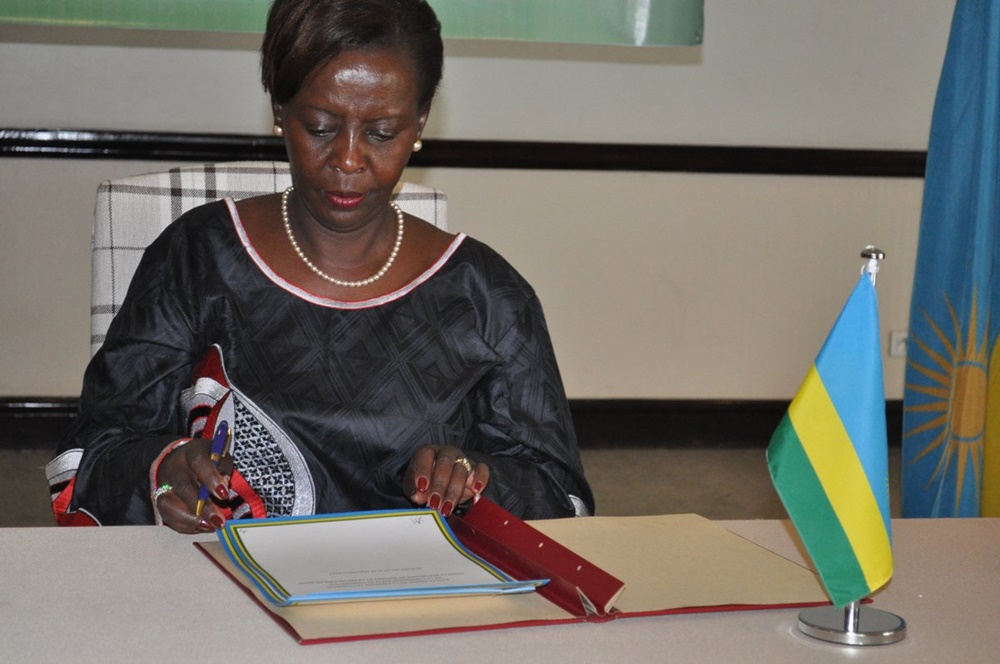Minister of Foreign Affairs and East African Community Affairs, Louise Mushikiwaho