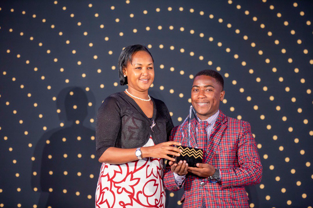 The Business Excellence Young Entrepreneur of the Year was awarded to Jean-Marie Vianney Habiyaremye, CEO & Founder of Cow Horns Rwanda