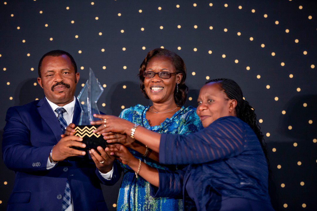 The Business Excellence Awards Made-in-Rwanda Enterprise of the Year was given to Urwibutso Enterprise. Entrepreneur Sina Gérard applauded the award