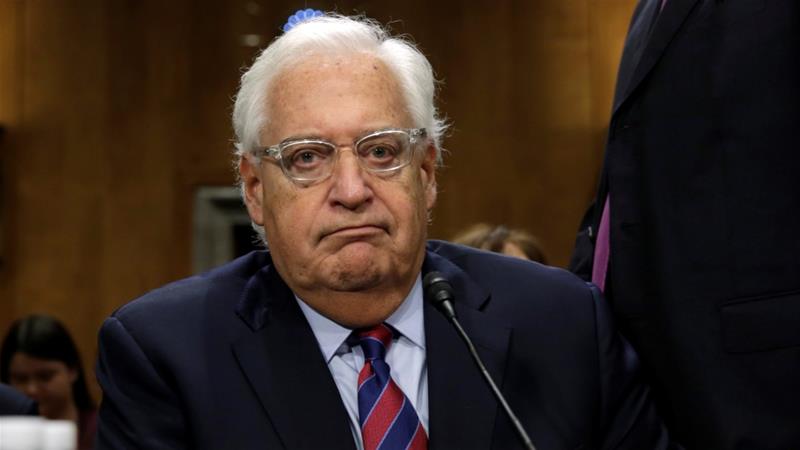 David Friedman has dismissed the two-state solution to the Israeli-Palestinian conflict