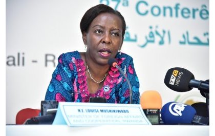 Rwanda’s Minister of Foreign Affairs, Louise Mushikiwabo.