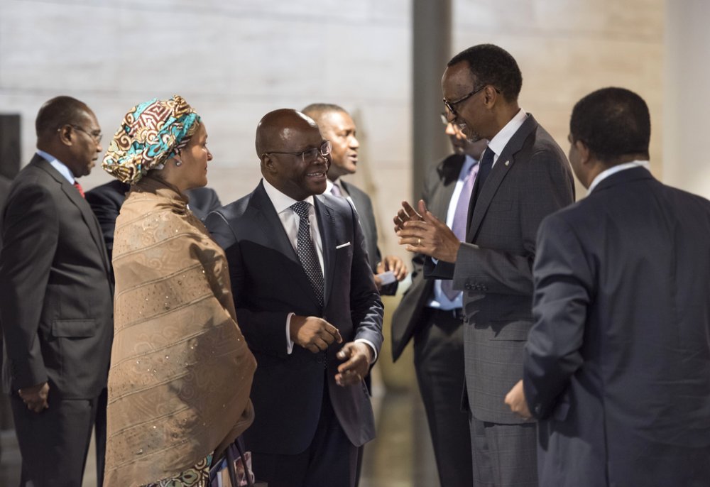 President Kagame in the SDGs Center for Africa Forum, that was held on 27 January 2017