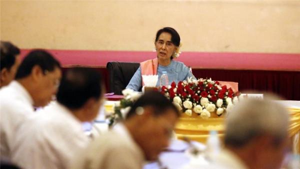 Aung San Suu Kyi promised that bringing peace would be her top priority
