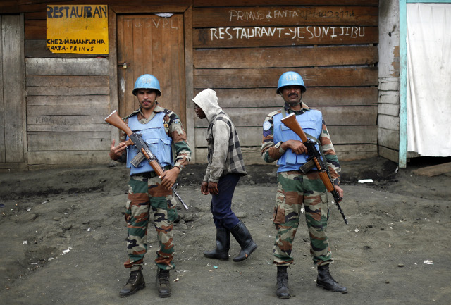 A file photo of MONUSCO UN soldiers in the DRC.