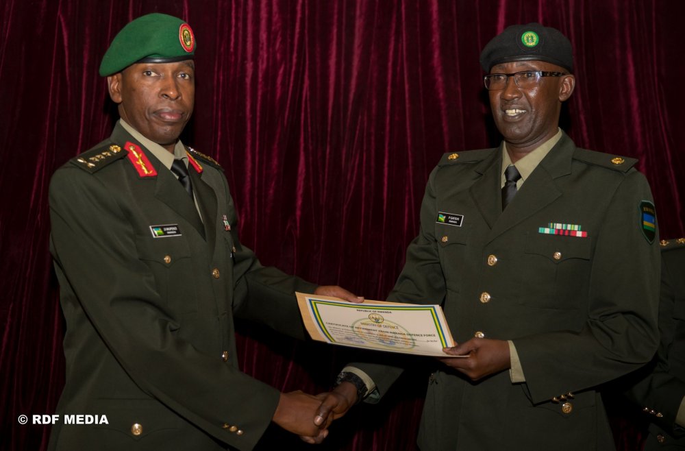  Lt Gen Jean Jacques Mupenzi, RDF Army Chief of Staff (ACOS) applauded the retirees for their personal sacrifices, service rendered and contribution to the country.