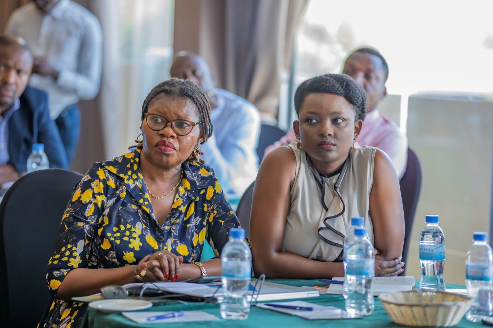 Participants of the training following presentations. 