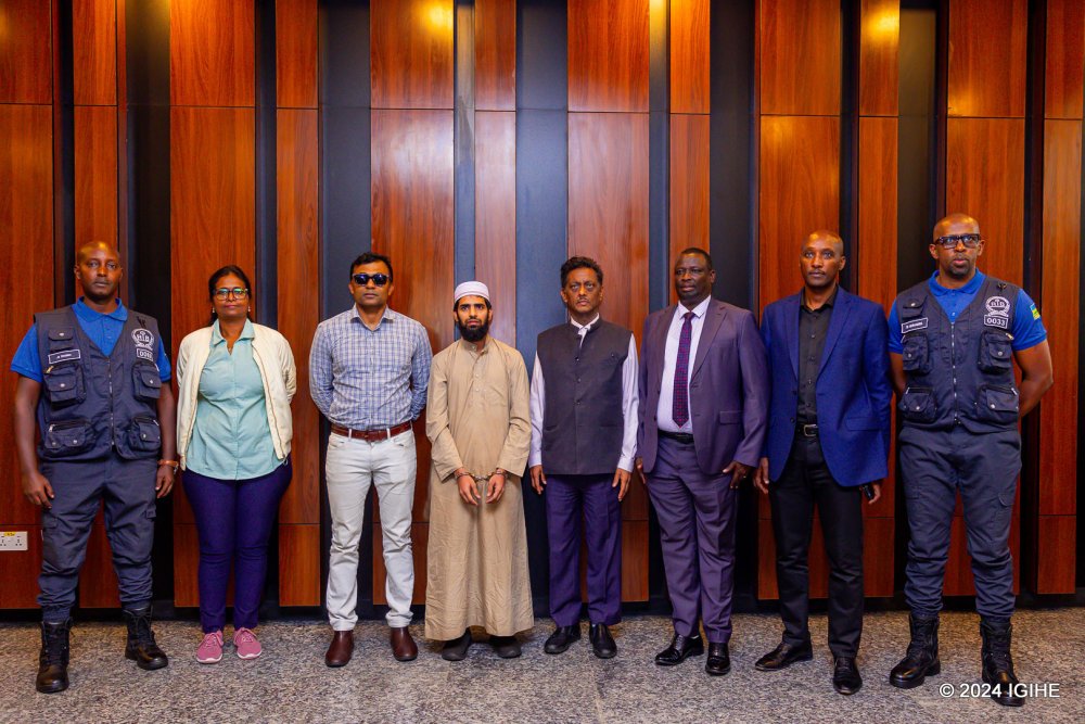 Rwandan security agencies handed over a suspect to Indian authorities on Wednesday, November 27, 2024, for prosecution on terrorism charges.