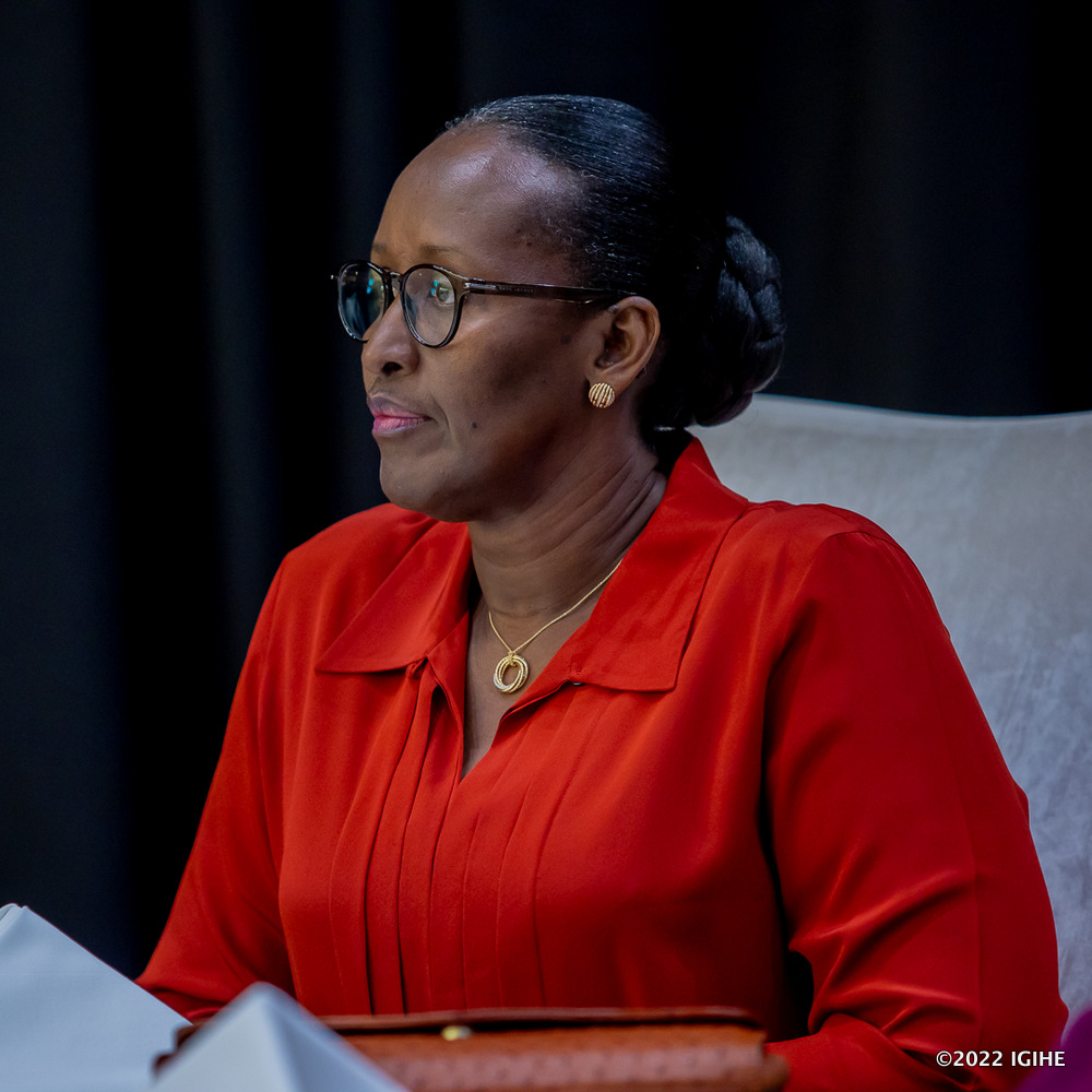 First Lady Jeannette Kagame was also present at the event. 