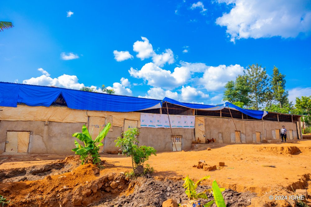 Kanyeshuri's chicken house where employs five full-time staff, three of whom are refugees,