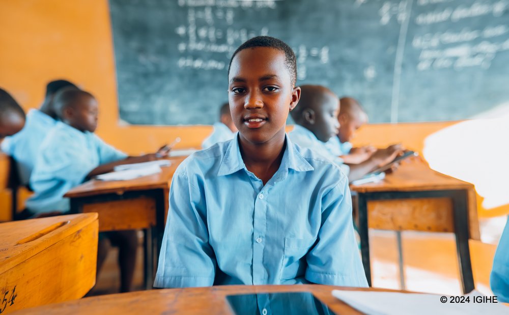 Ange Brinella Ishimwe is also a Grade 6 student at GS Paysannat LE.