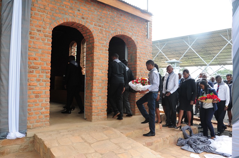 Ecobank employees and staff visiting Ntarama memorial last week