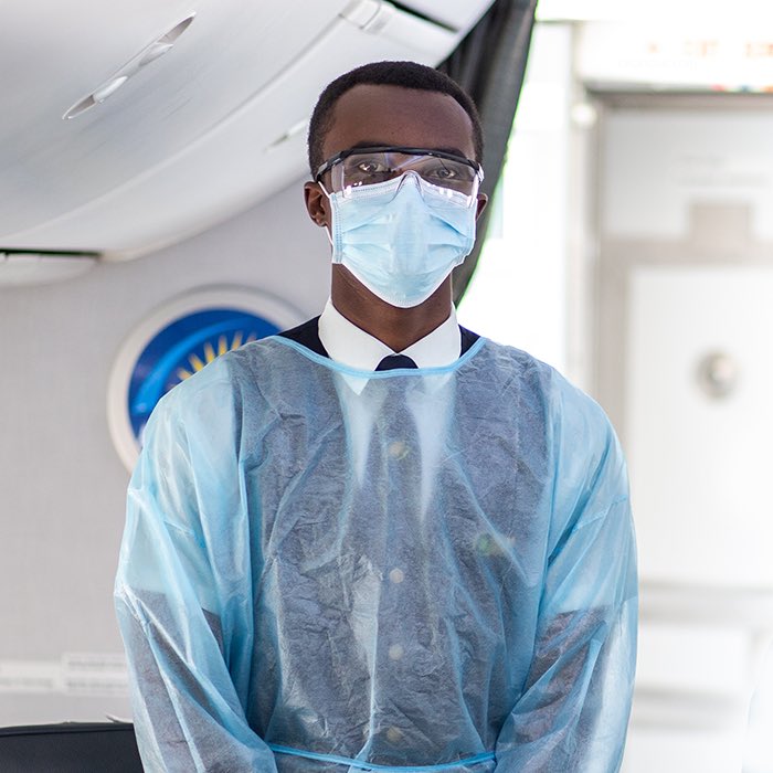 All flight attendants would wear PPE