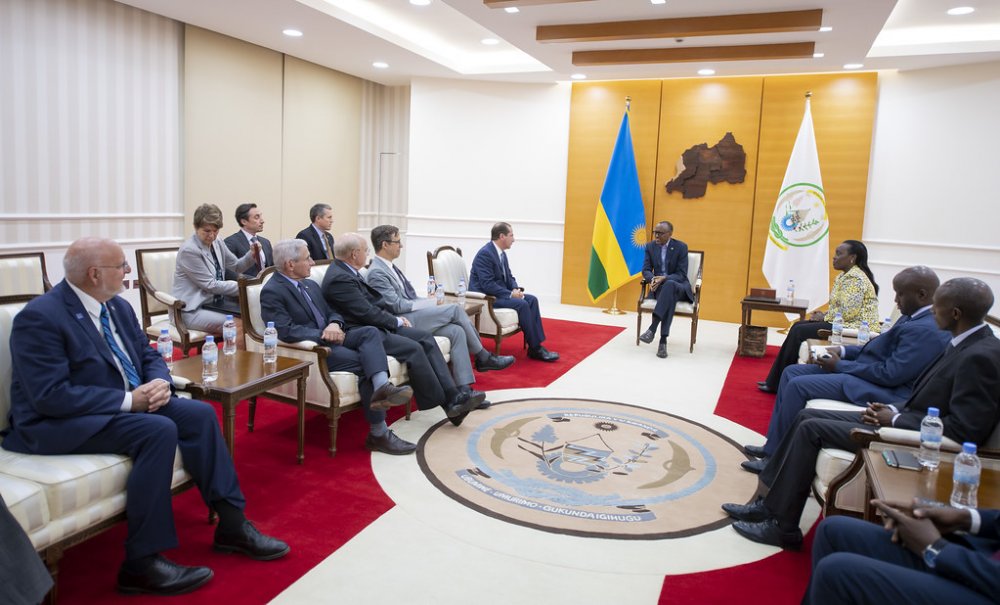 Azar arrived in Rwanda on Sunday following a visit to DRC where he and accompanying delegation of twenty-nine people