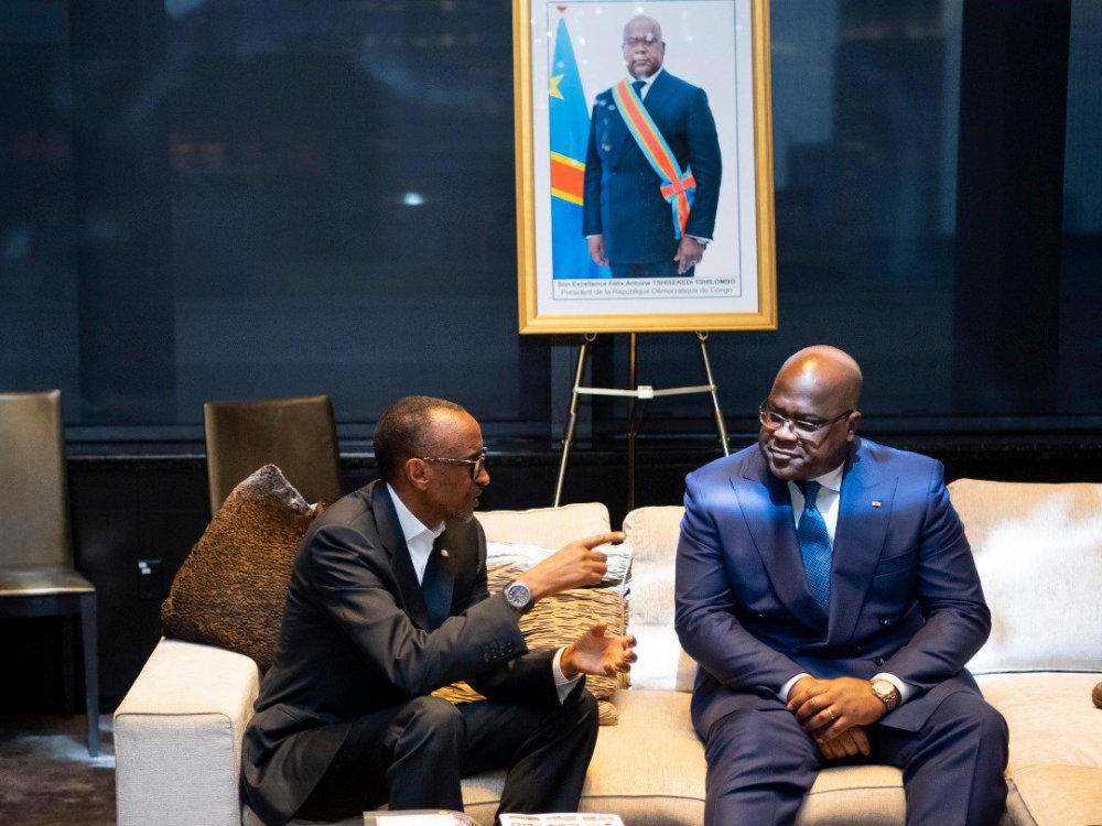 President Paul Kagame has held talks with his counterpart of the Democratic Republic of Congo (DRC), Félix Tshisekedi