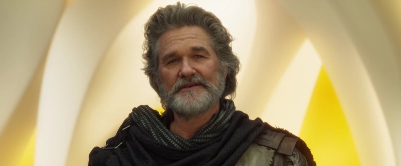 EGO (Kurt Russel) is father to Star-Lord and the villain of the sequel