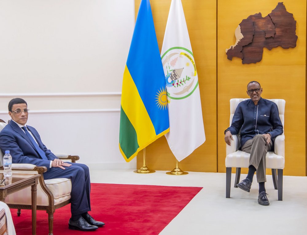 Amb. Ahmed has been received at Village Urugwiro for a farewell meeting.