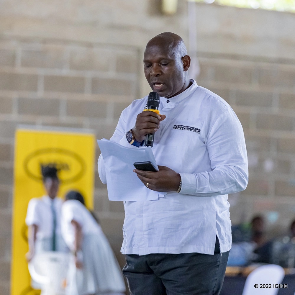 Christophe Nsengiyaremye, the Director General of Education Sector Planning, Monitoring and Evaluation at the Ministry of Education urged parents and teachers to educate students on pros and cons of technology.