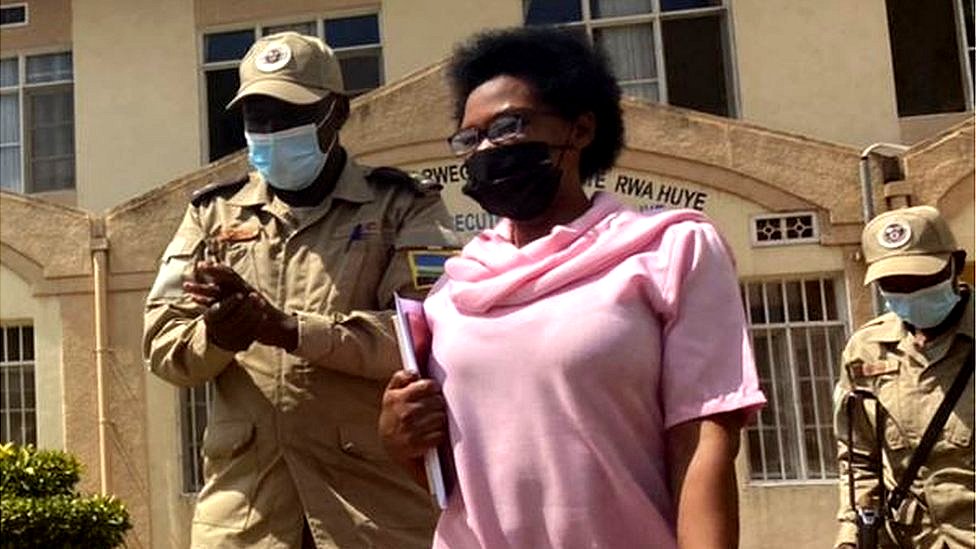 Munyenyezi denied alleged charges as she appeared before Huye Intermediate Court. 