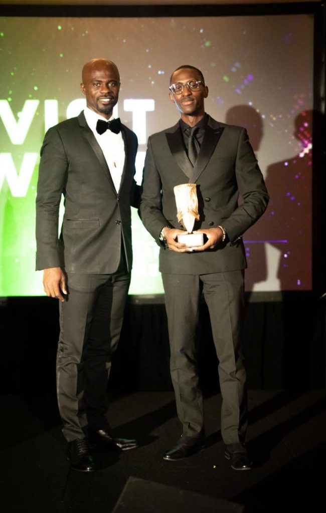 Emmanuel Ruhumuliza, Partnerships Manager at the Rwanda High Commission in the UK received the award on behalf of Visit Rwanda