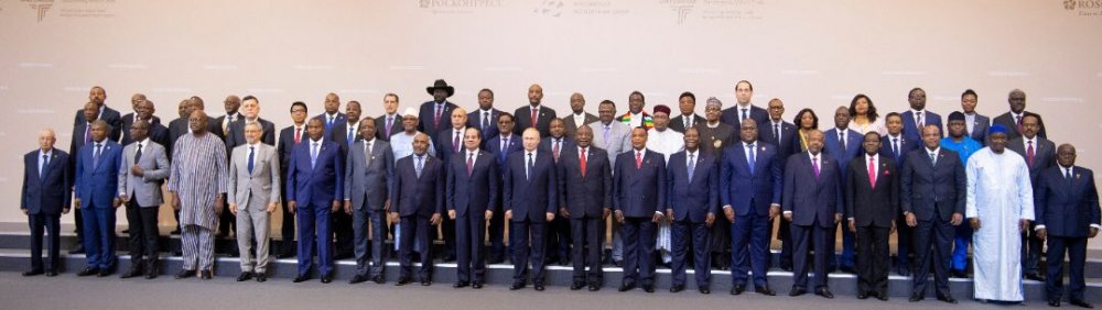 All 54 African states sent representatives to the meeting, including 43 heads of state or government.