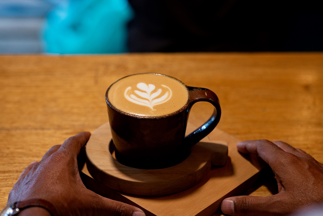 Espress-based. coffee being served at cafe