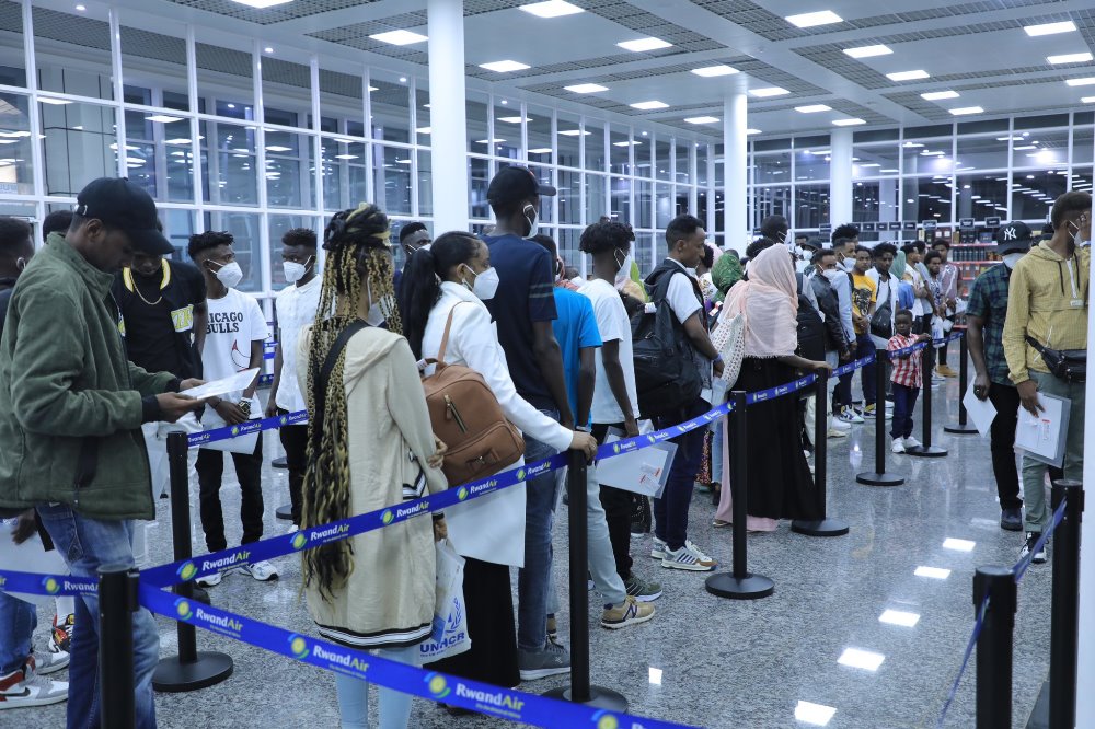 The asylum seekers including 38 children, are from different African countries.