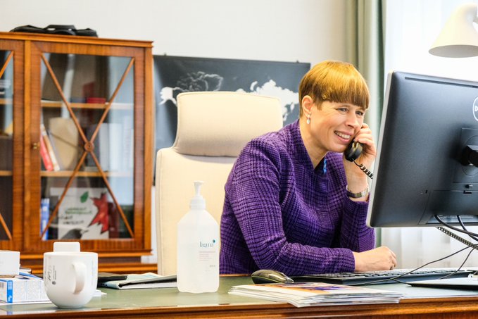 President Paul Kagame spoke with his Estonian counterpart, Kersti Kaljulaid about the role of technology to be used as a response to Covid-19.
