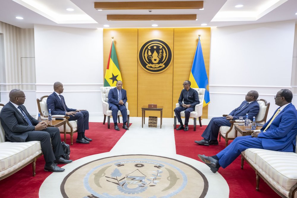 Discussions between President Kagame and Trovoada were attended by other top officials from both countries.