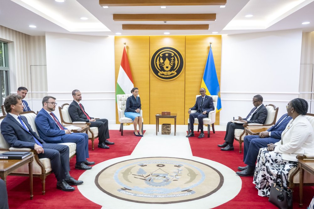 President Kagame received Katalin Novák and her delegation at Urugwiro Village.