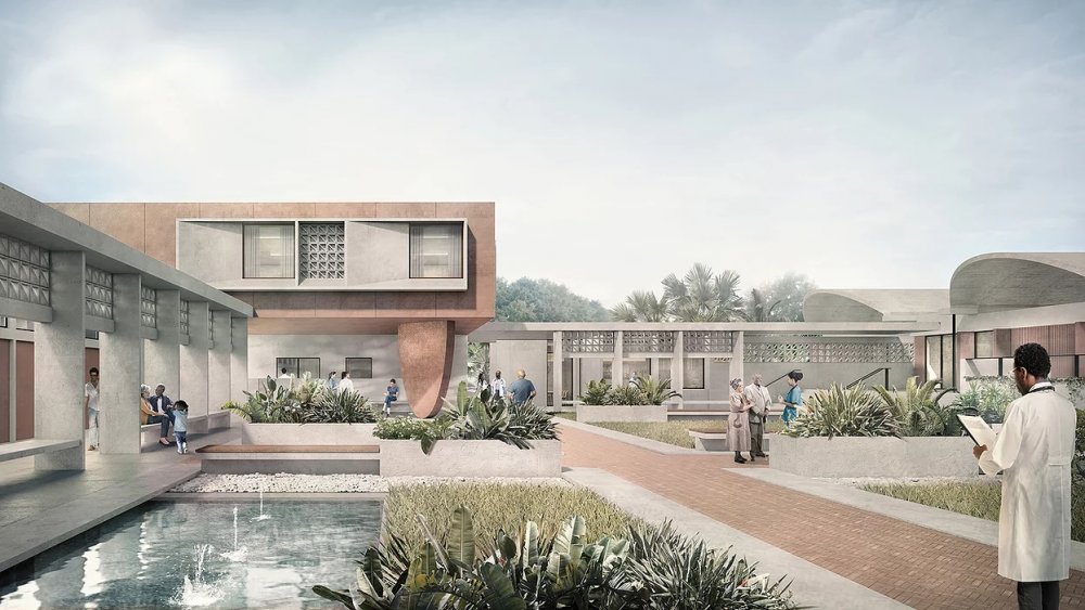 The artistic impression of the heart centre was designed by a firm based in the United Kingdom dubbed Fluxarchitects.