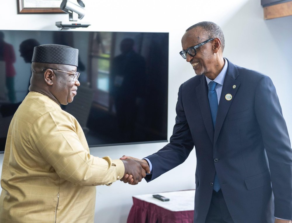 President Kagame has held talks with Maada Bio of Sierra Leone.