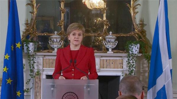 Scotland's First Minister Nicola Sturgeon speaking following the result of the EU referendum 