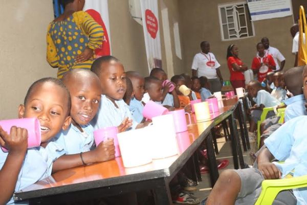 Children at the Peace and Hope Initiative centre in Gasharu Cell