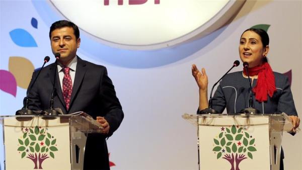 The HDP is the third largest party in the 550-seat Turkish parliament with 59 seats