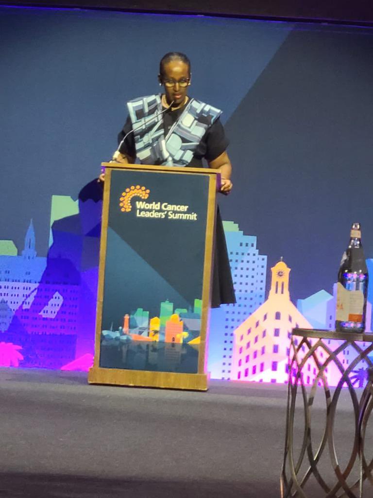 Mrs. Kagame encouraged leaders to reflect on the toll in human lives that must be endured before global cooperation can ultimately triumph over cancer.