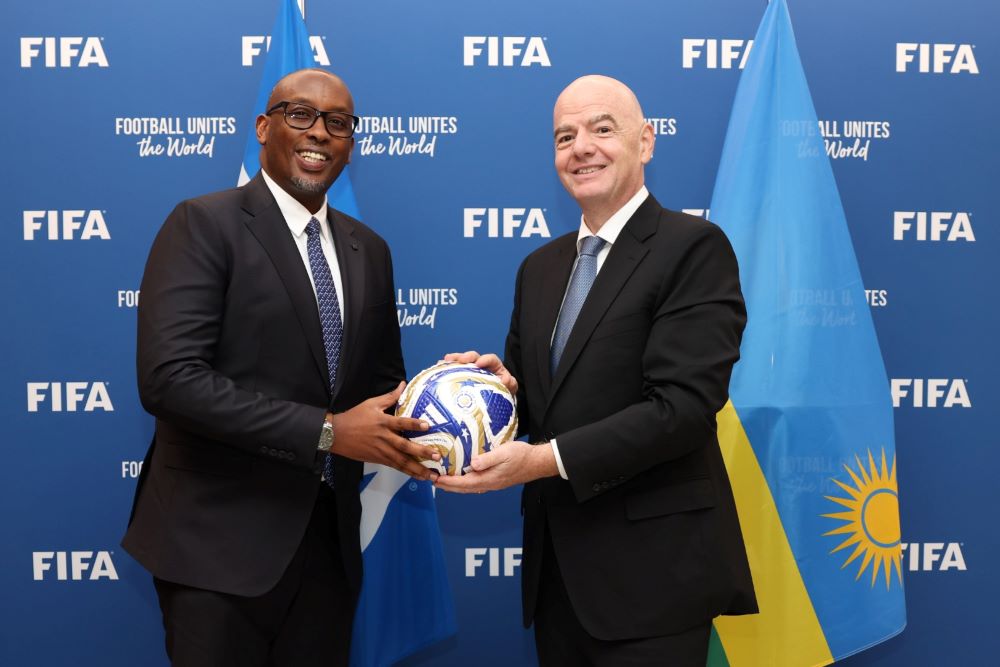 FERWAFA President, Gianni Infantino have discussed Rwanda’s confirmed role as the host for the FIFA Series 2026.